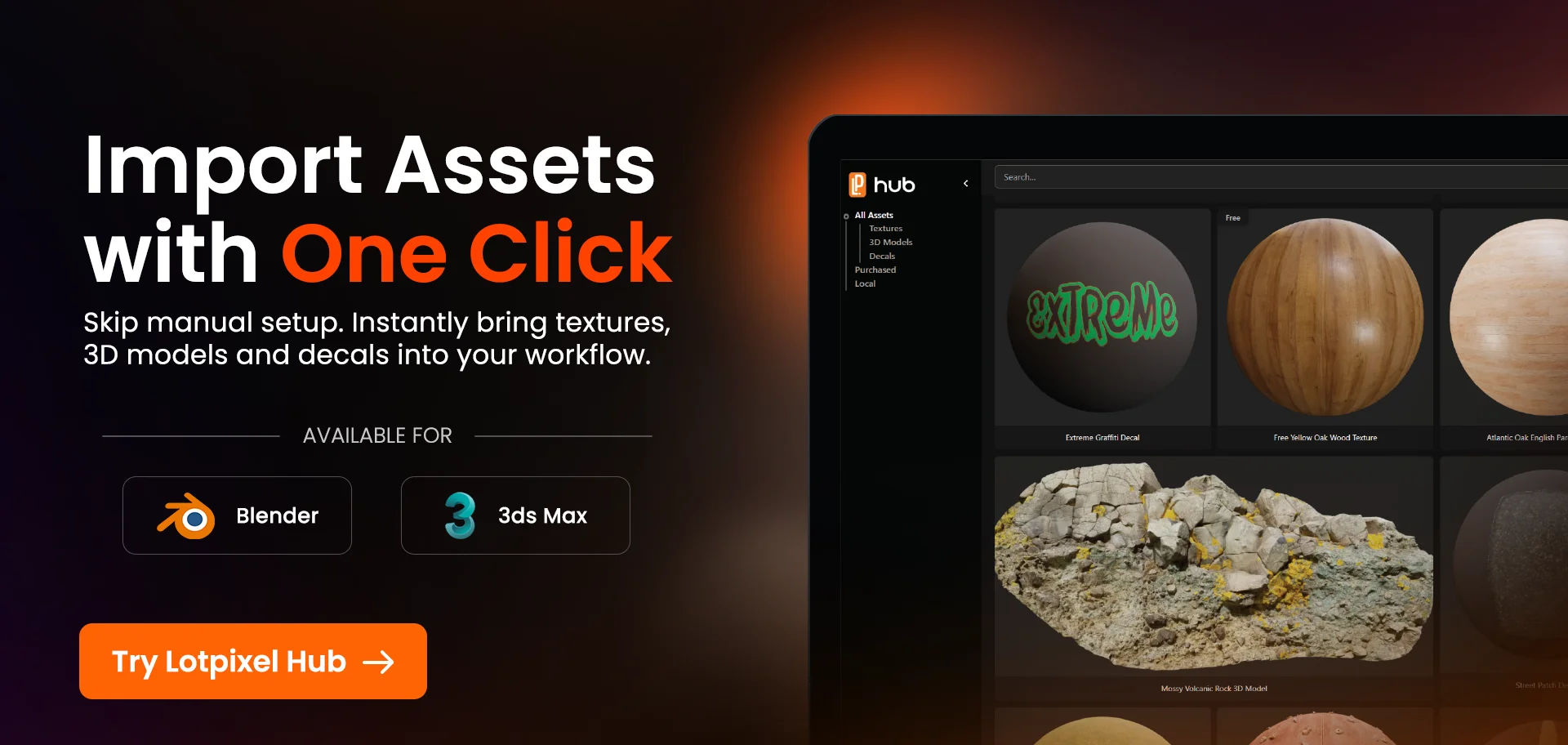 Lotpixel Hub One Click Asset Importer