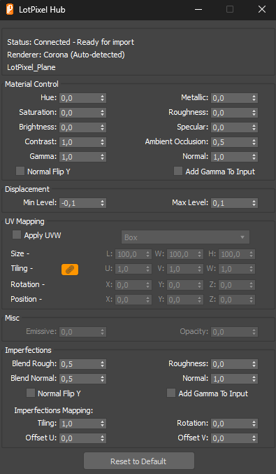 Material UI Controls - 3ds Max