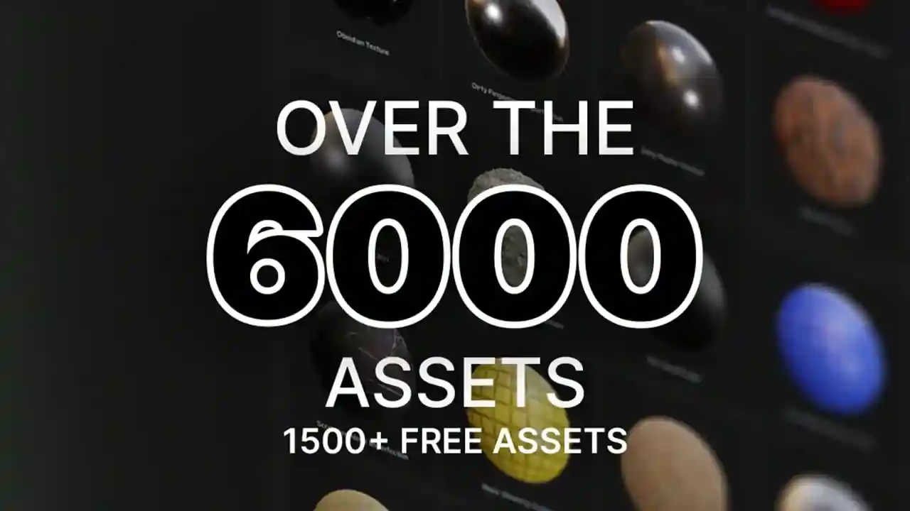 6000 Assets: Textures, 3D Models, and Decals