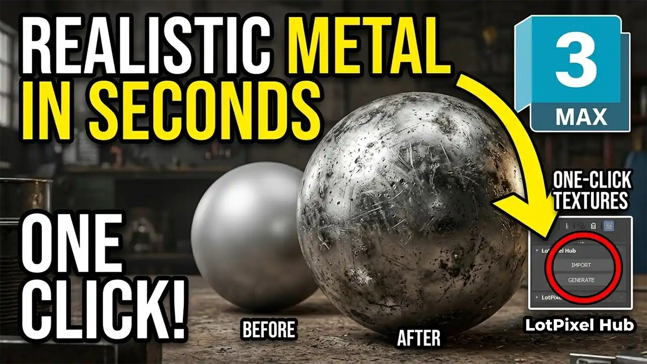 How to Create Realistic Metal in 3ds Max (Using Imperfections)