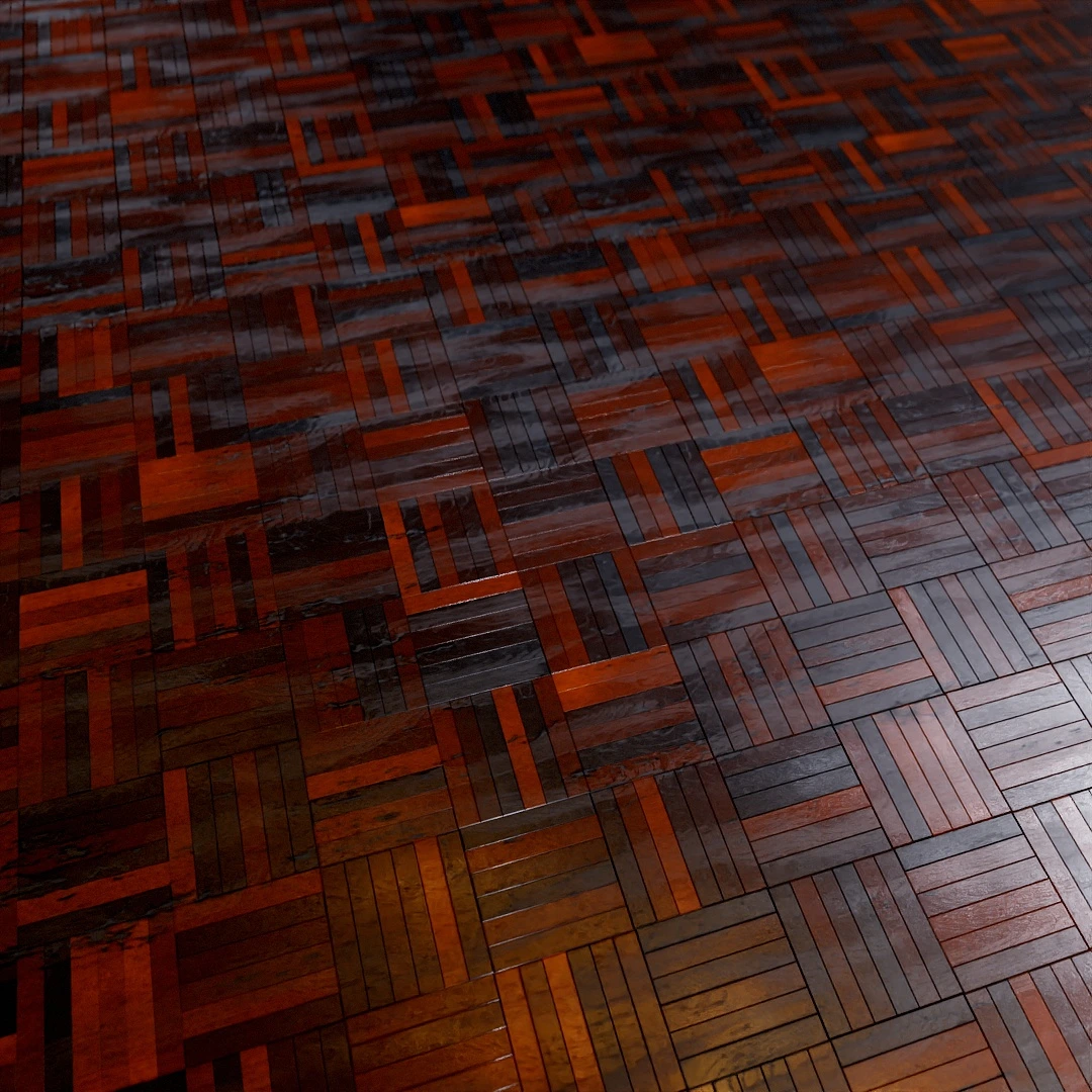 Wood Mosaic Parquet Texture