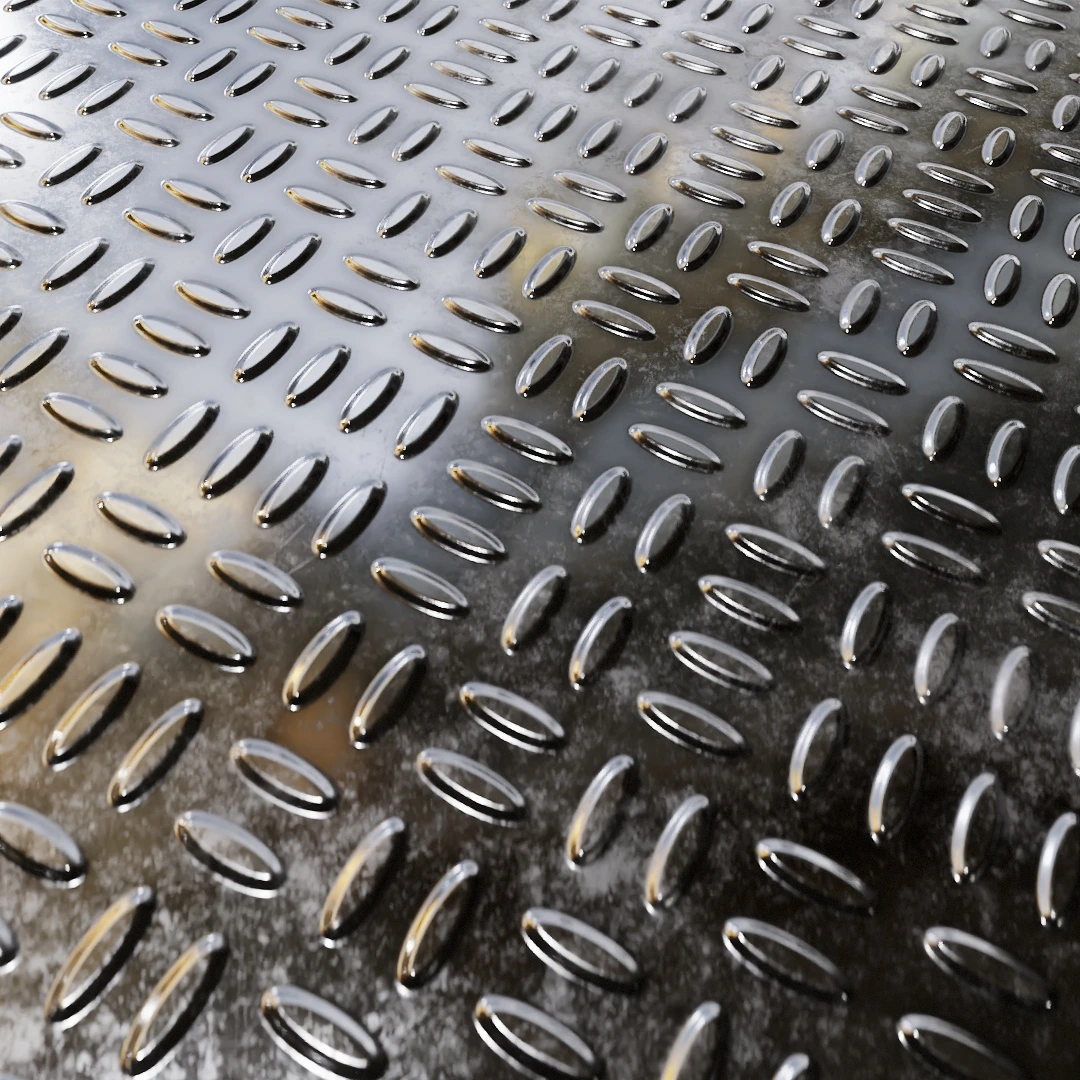 Rusty Steel Tread Plate Texture