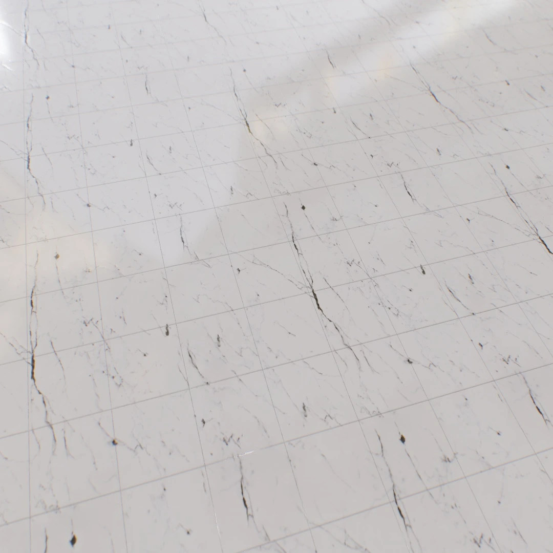 White Ario Natural Stone Tile Texture