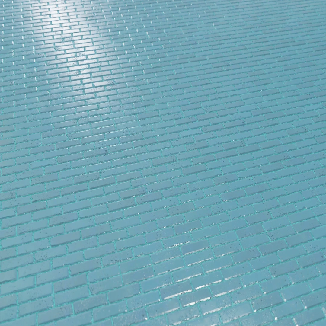 Aged Cerulean Brick Texture