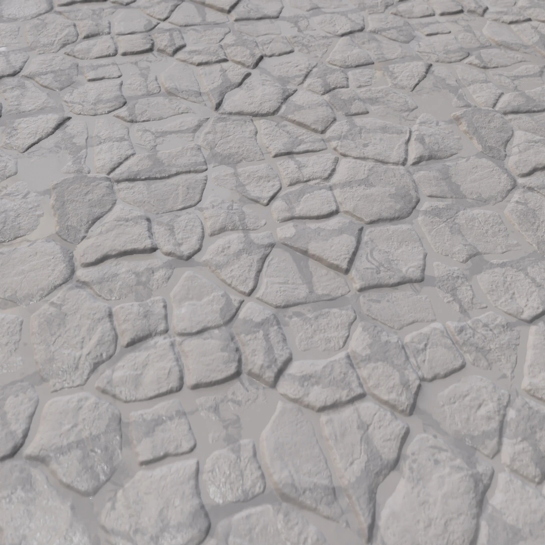 Aged Cobblestone Mosaic Texture