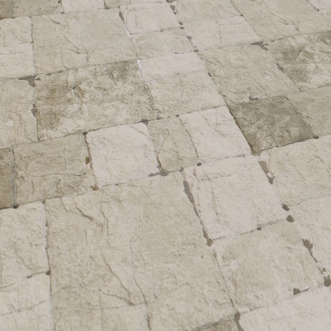 Aged Cracked Stone Floor Texture