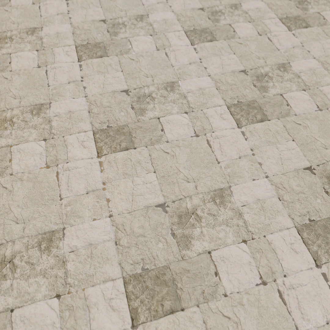 Aged Cracked Stone Floor Texture