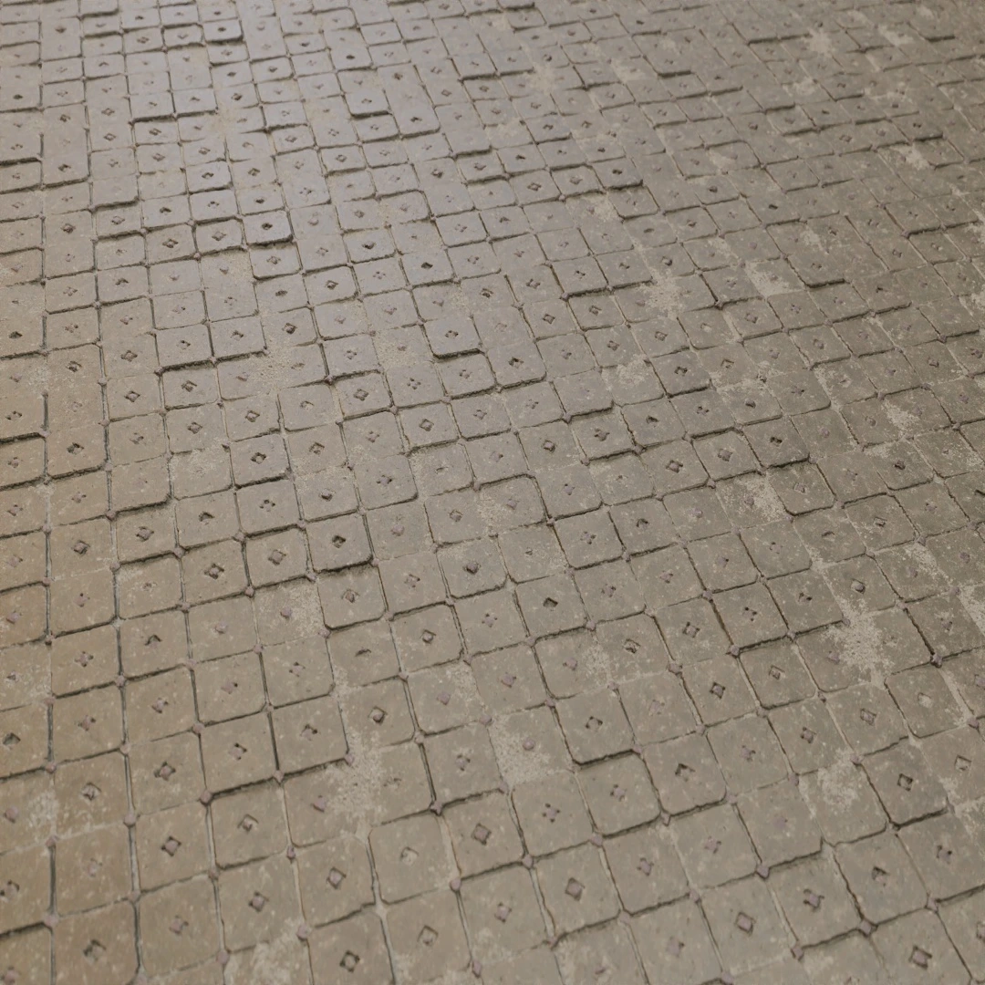 Aged Geometric Tile Texture