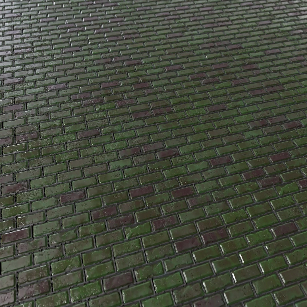 Aged Industrial Brick Facade Texture