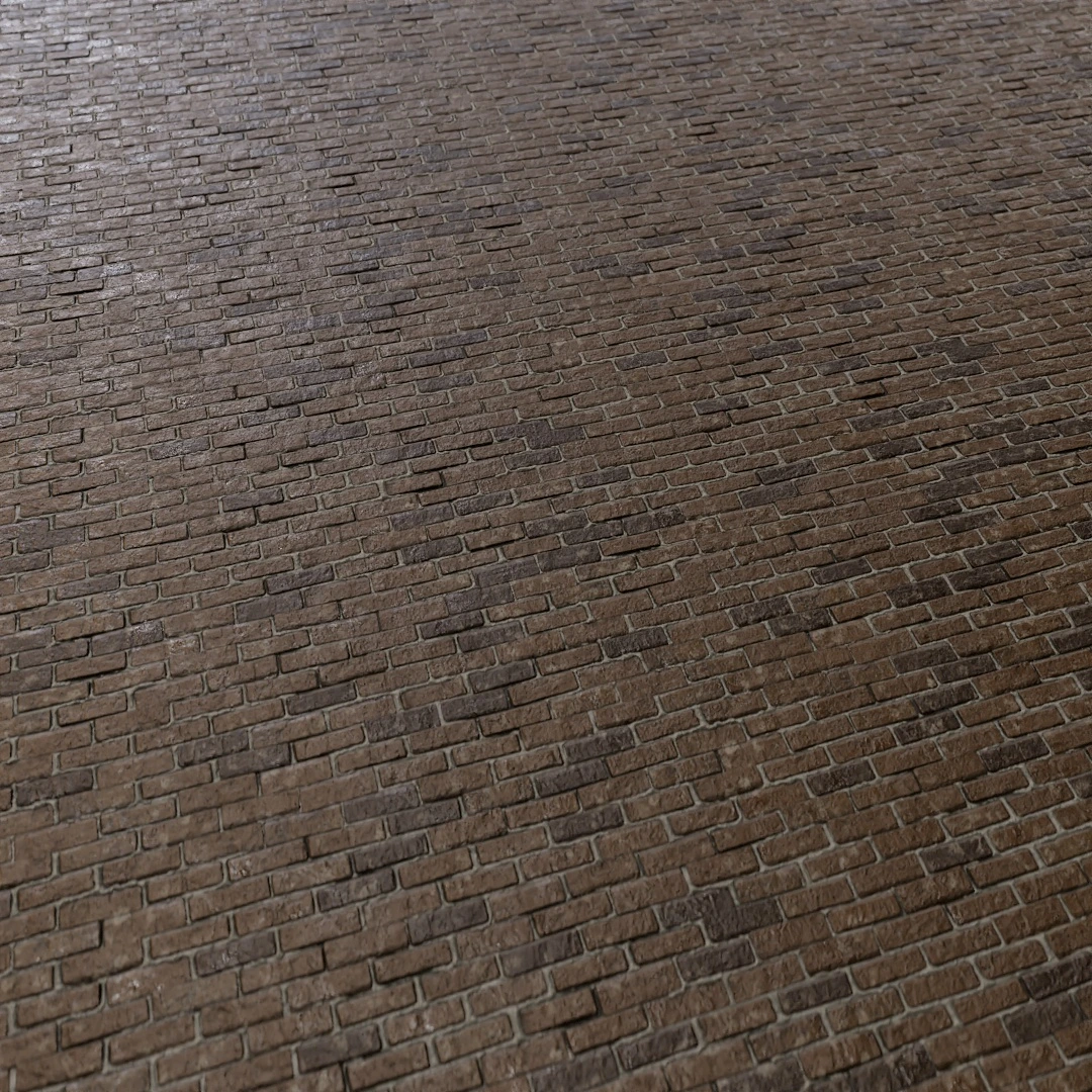 Aged Industrial Brick Facade Texture