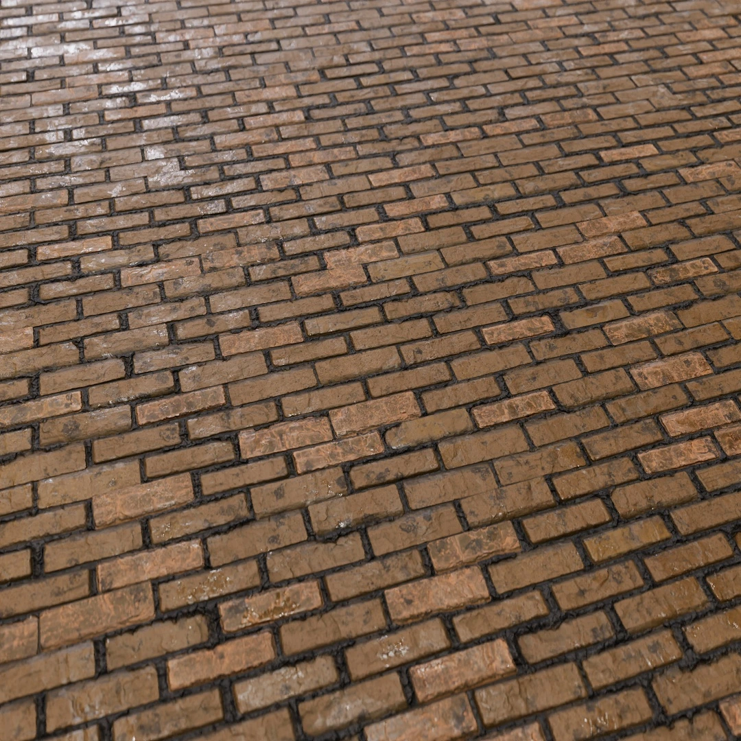 Aged Industrial Brick Wall Texture