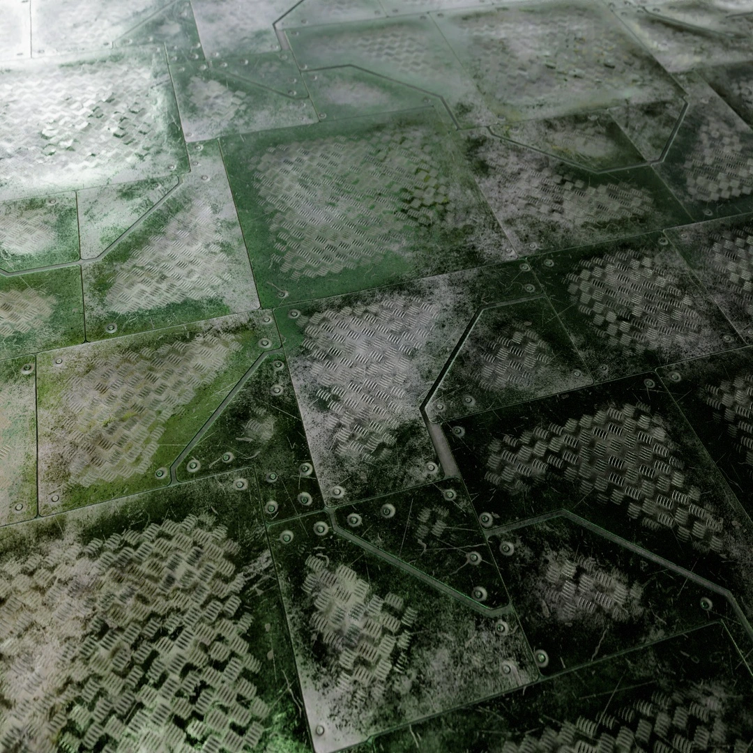 Aged Industrial Metal Plate Texture