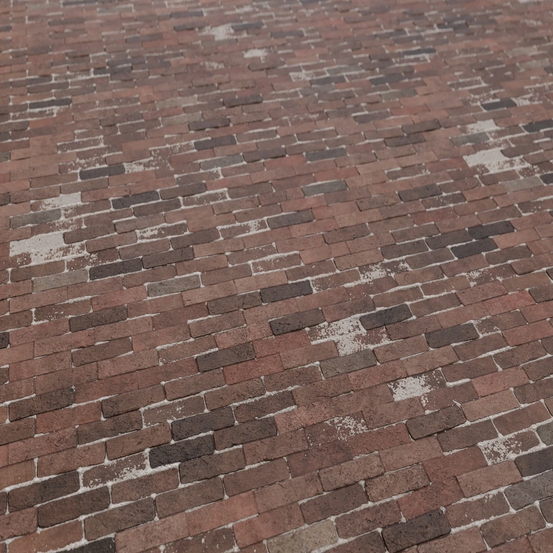 Aged Red Rough Brick Texture