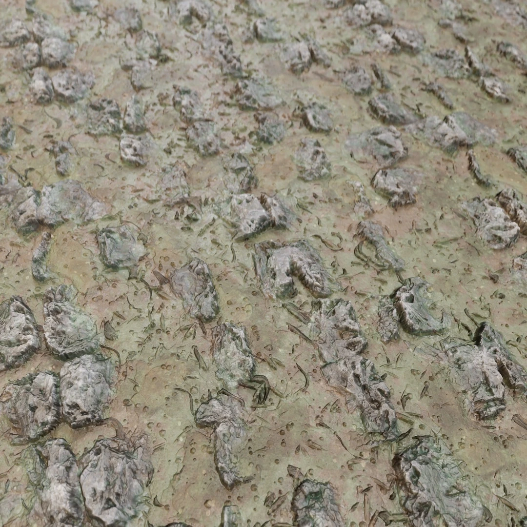 Ancient Mossy Cobblestone Texture