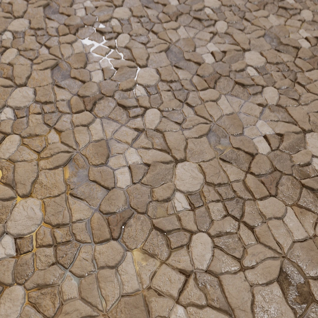 Antique Cobblestone Floor Texture