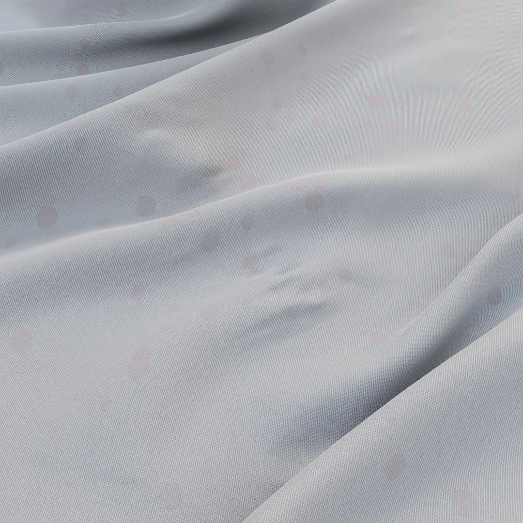 Ava Standard Palm, Aqua Polka Dot