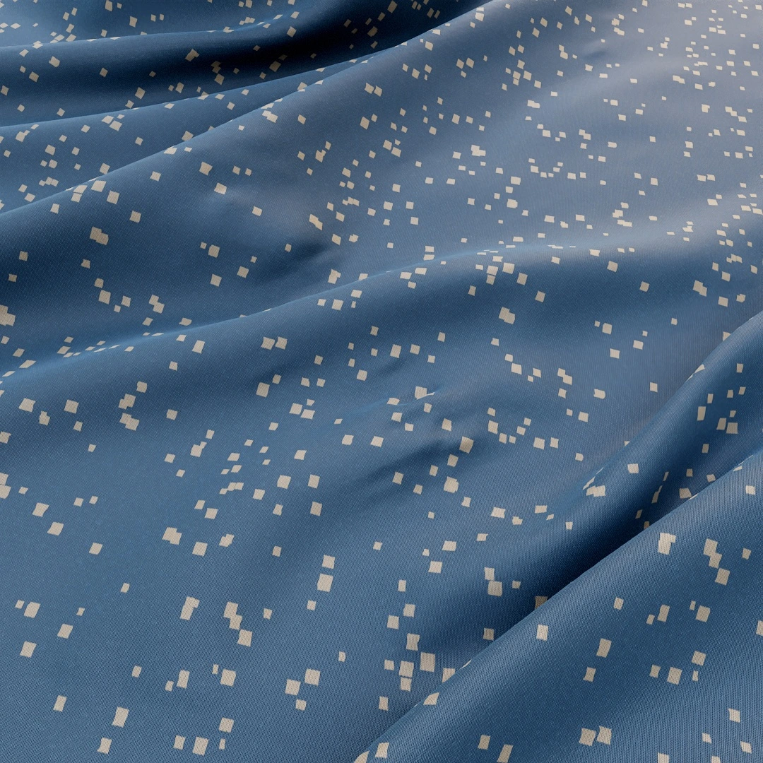 Blue Geometric Speckled Clean Fabric Texture