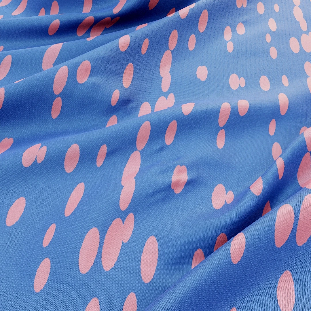Blue Pink Speckled Fine Fabric Texture