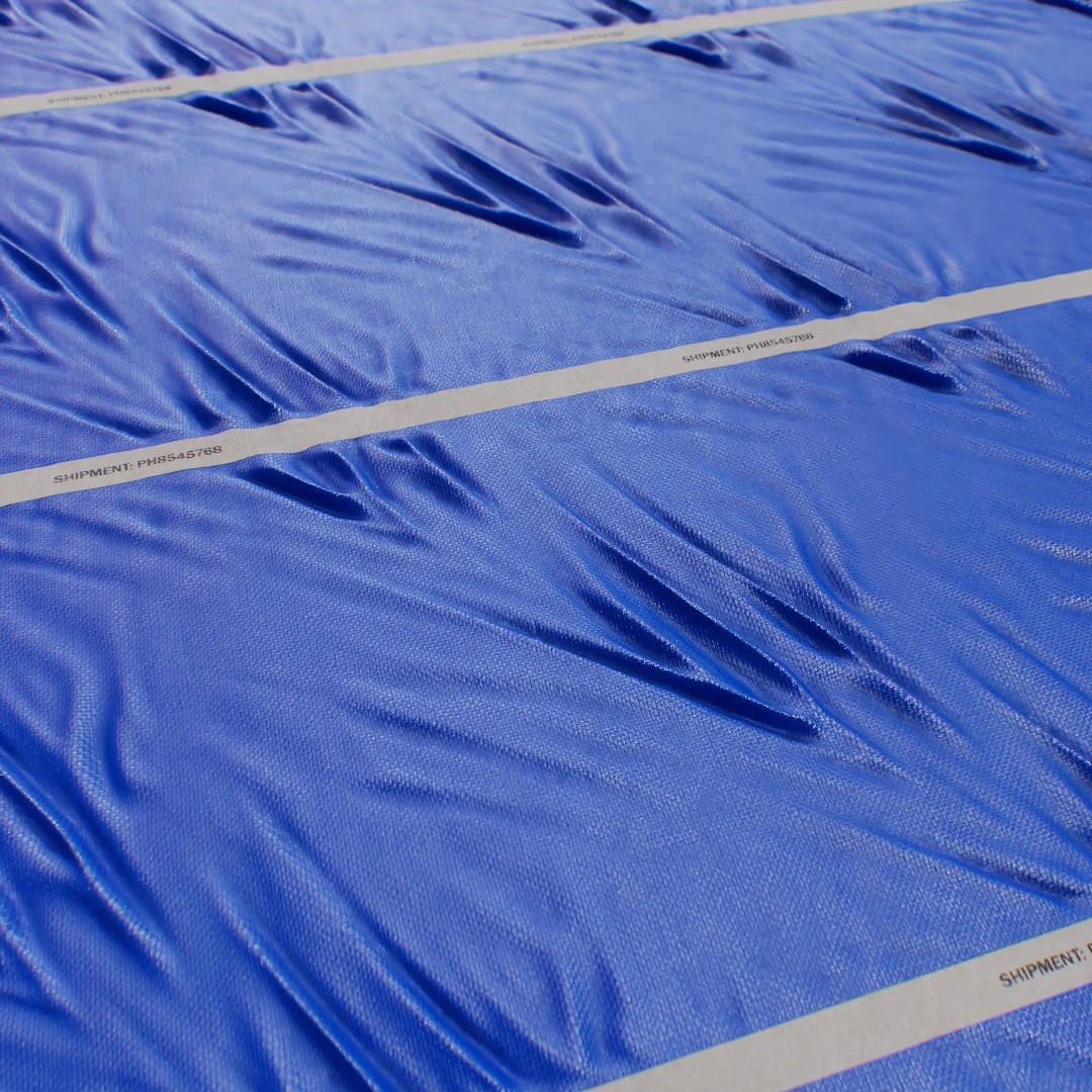 Blue Worn Tarpaulin Texture