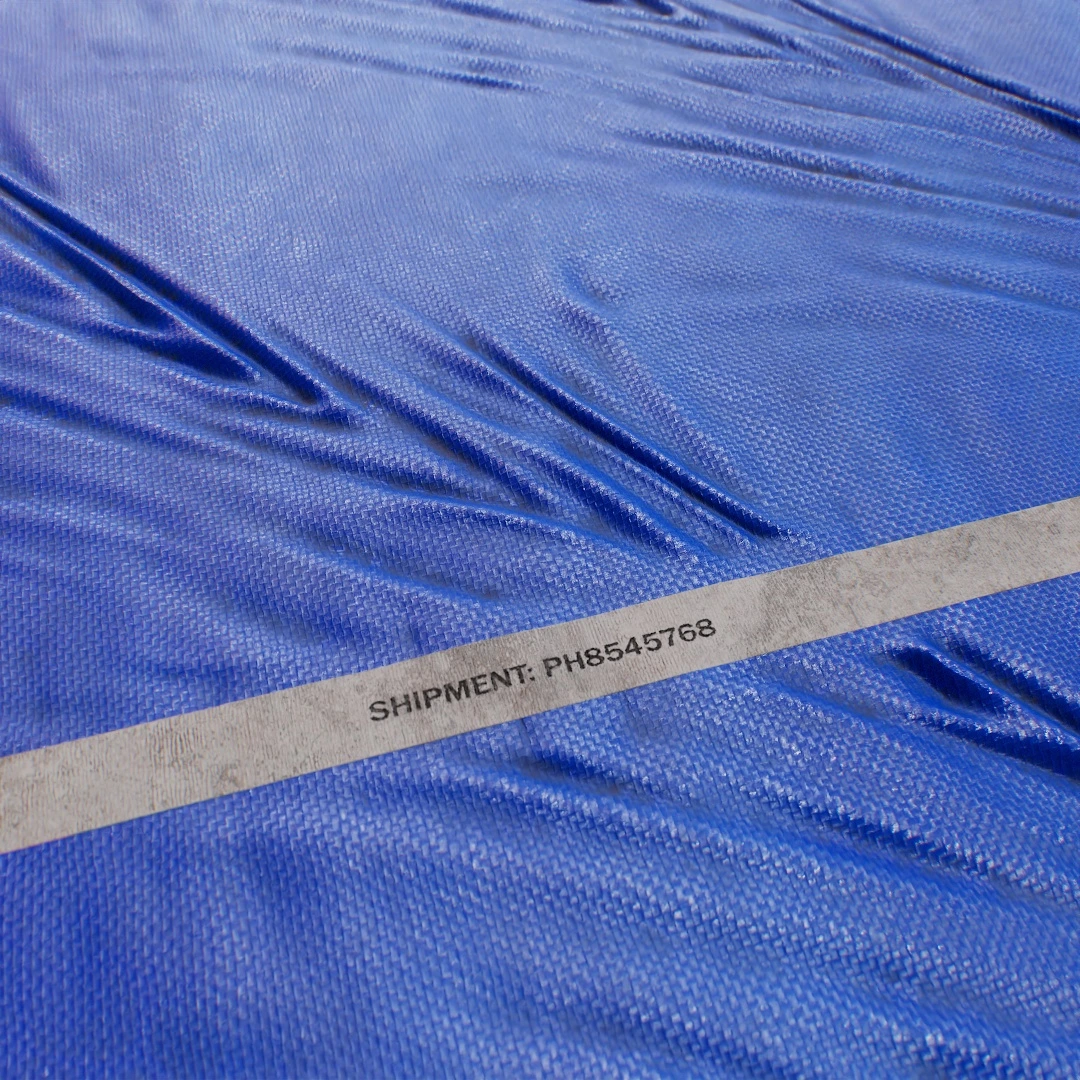 Blue Worn Tarpaulin Texture