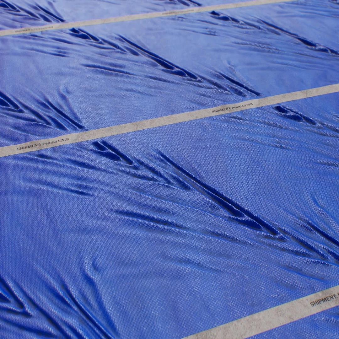 Blue Worn Tarpaulin Texture 3054 - LotPixel