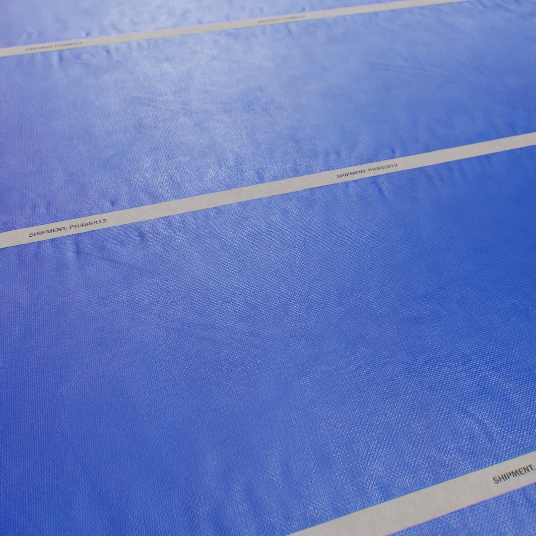 Blue Woven Poly Tarpaulin Texture 3055 - LotPixel