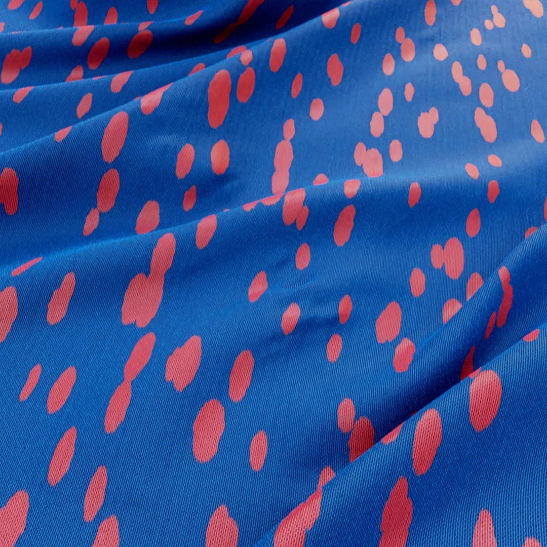 Cerulean Splattered Vintage Fabric Texture