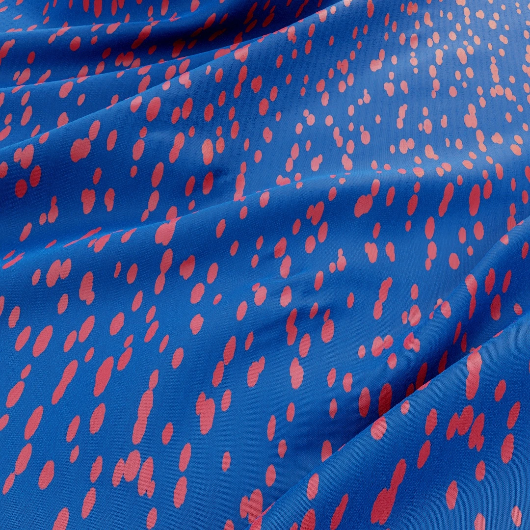 Cerulean Splattered Vintage Fabric Texture