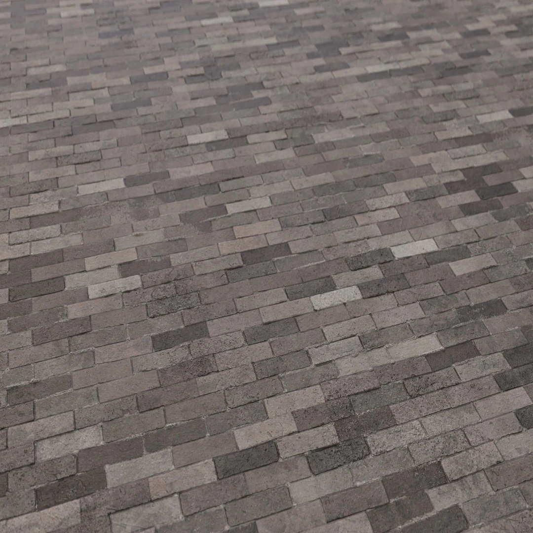 Charcoal Herringbone Brick Texture