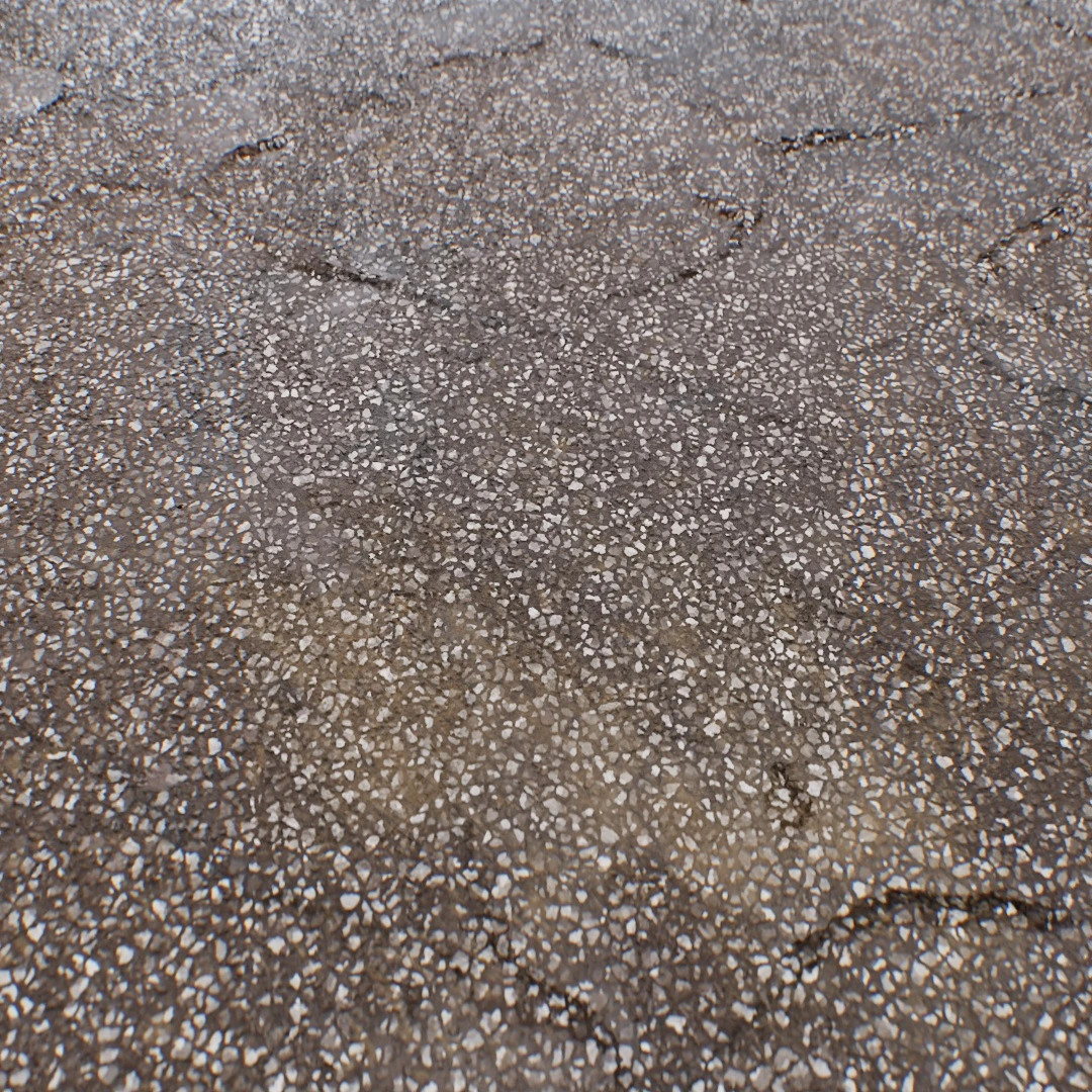 City Street Cracked Asphalt Texture