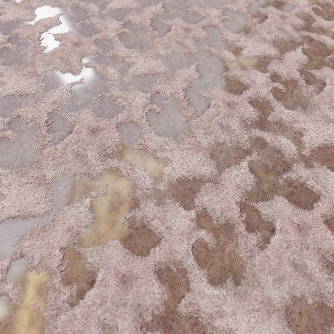 City Street Rain Soaked Asphalt Texture