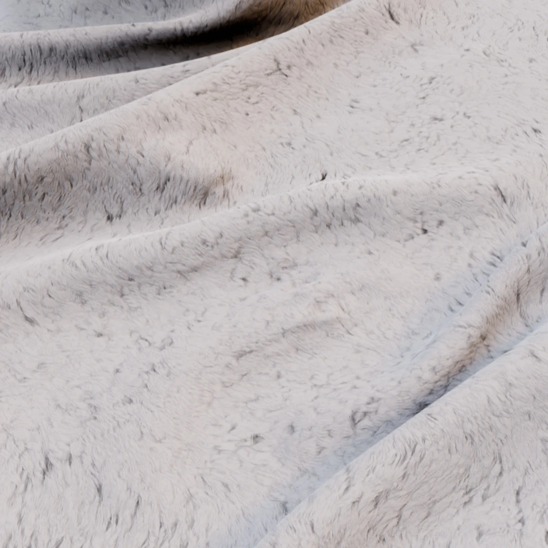 Clean White Faux Fur Texture