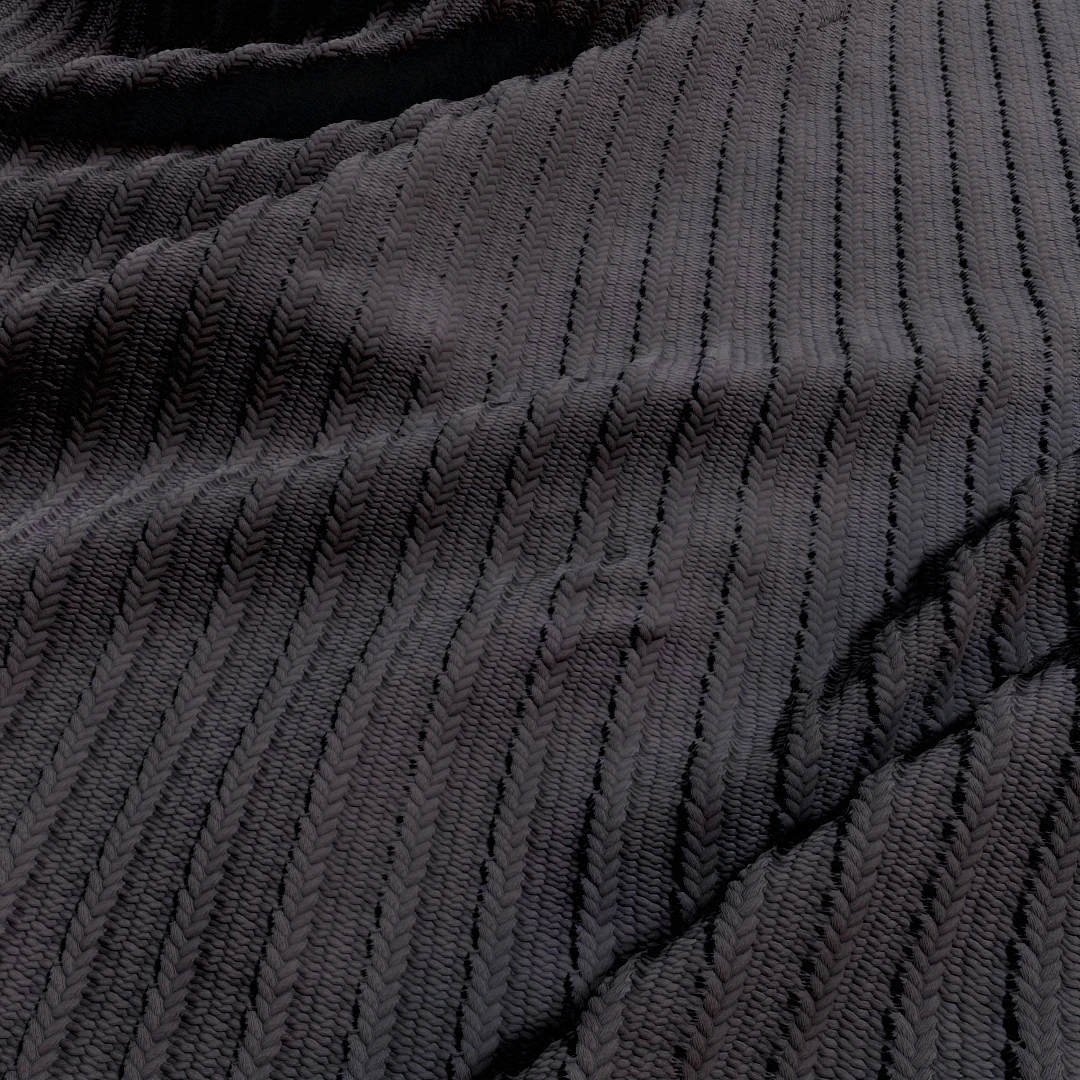 Cozy Charcoal Knit Fabric Texture