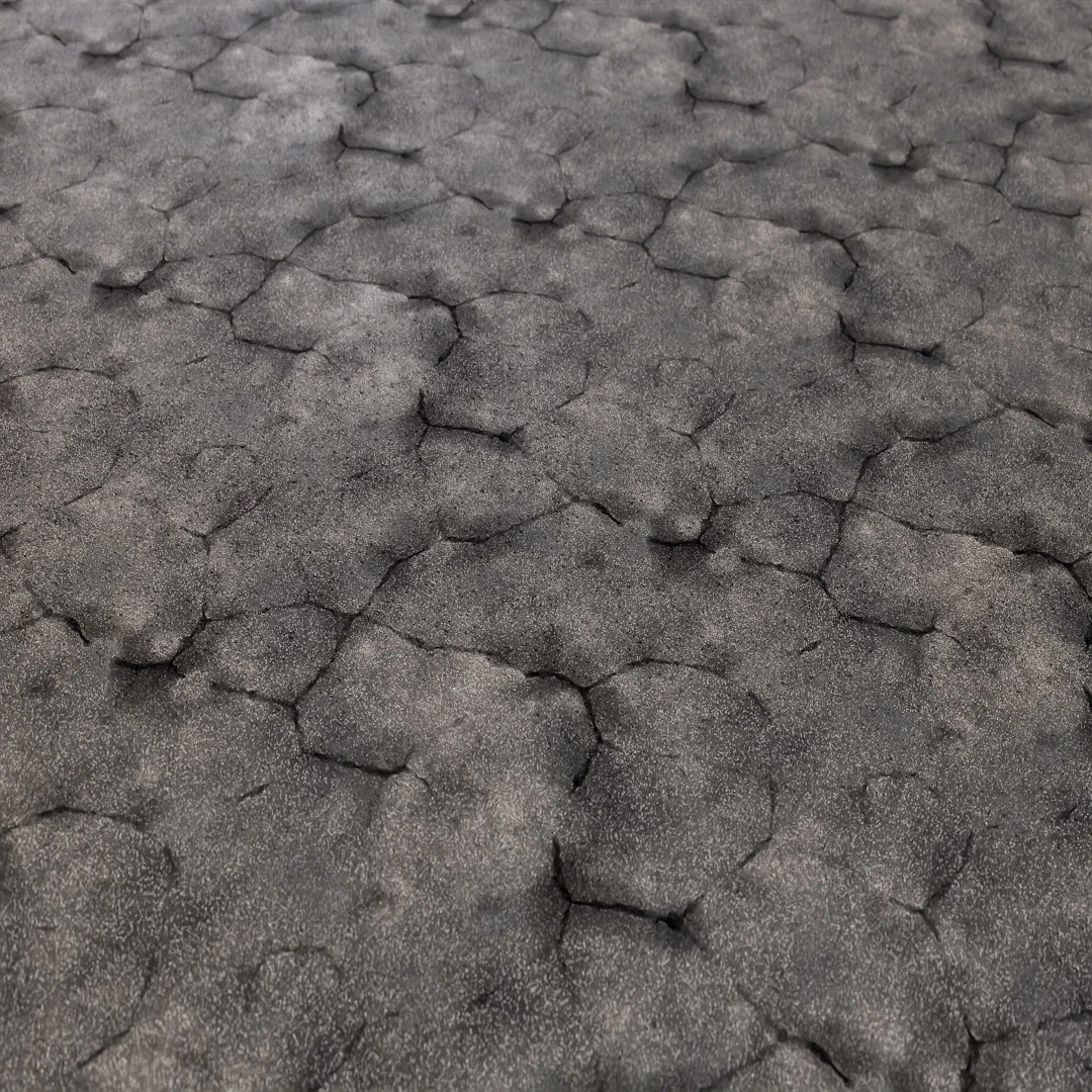 Cracked Asphalt Road Texture