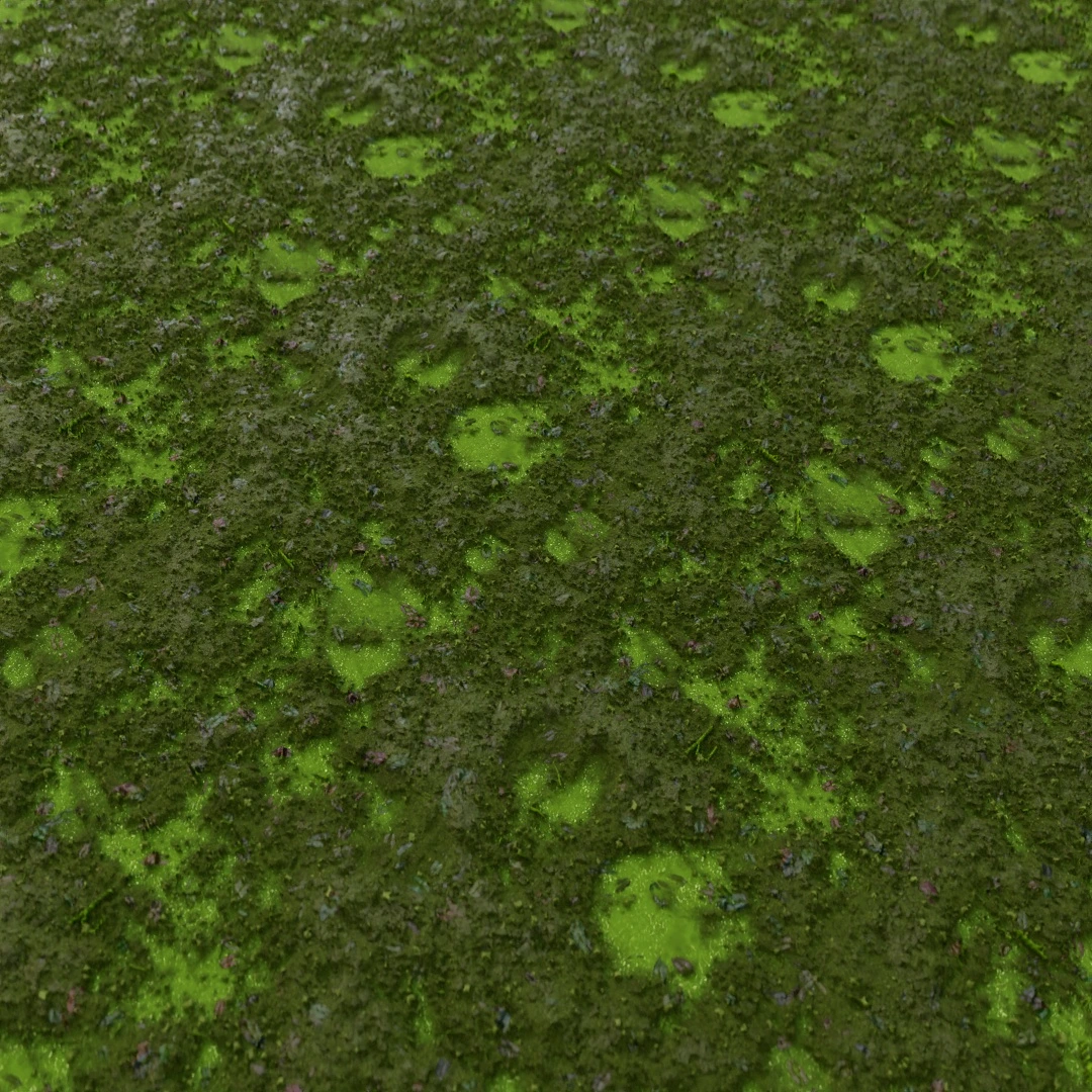 Cracked Green Mud Texture