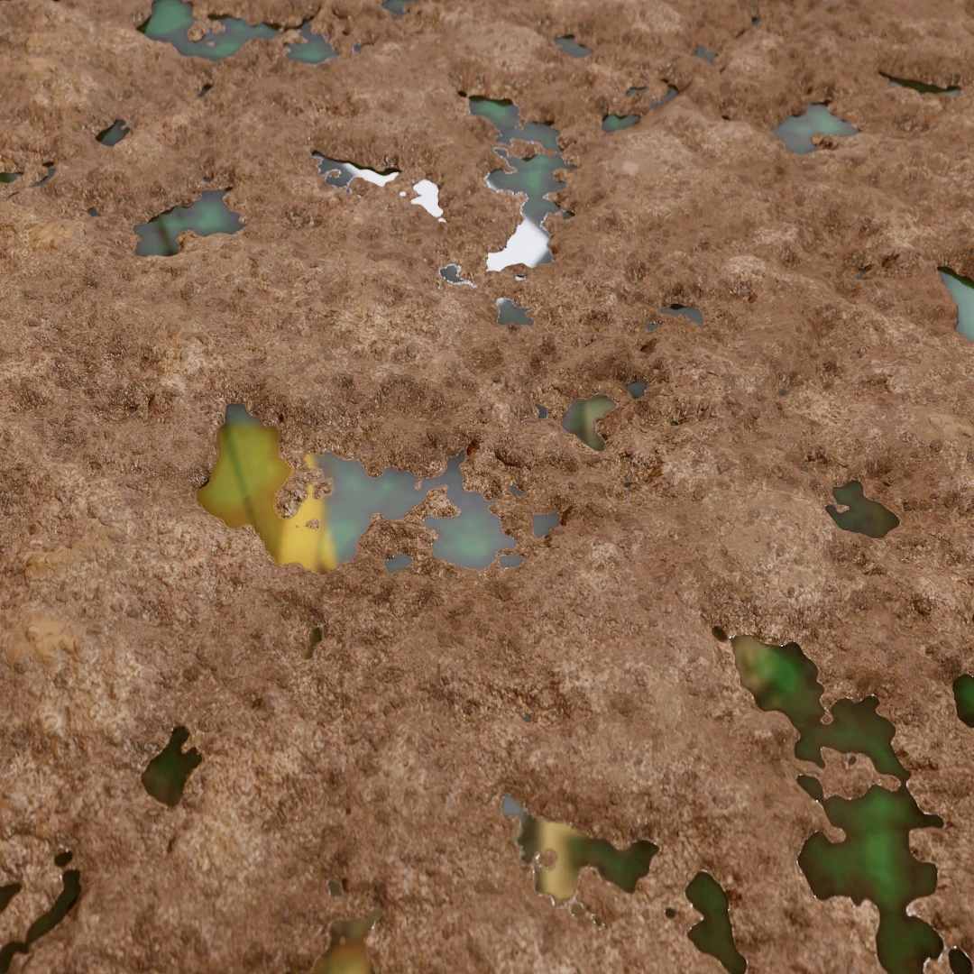 Cracked Wet Mud Texture