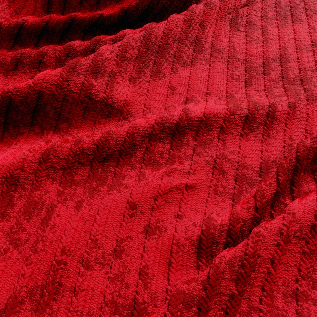 Crimson Knit Weave Fabric Texture