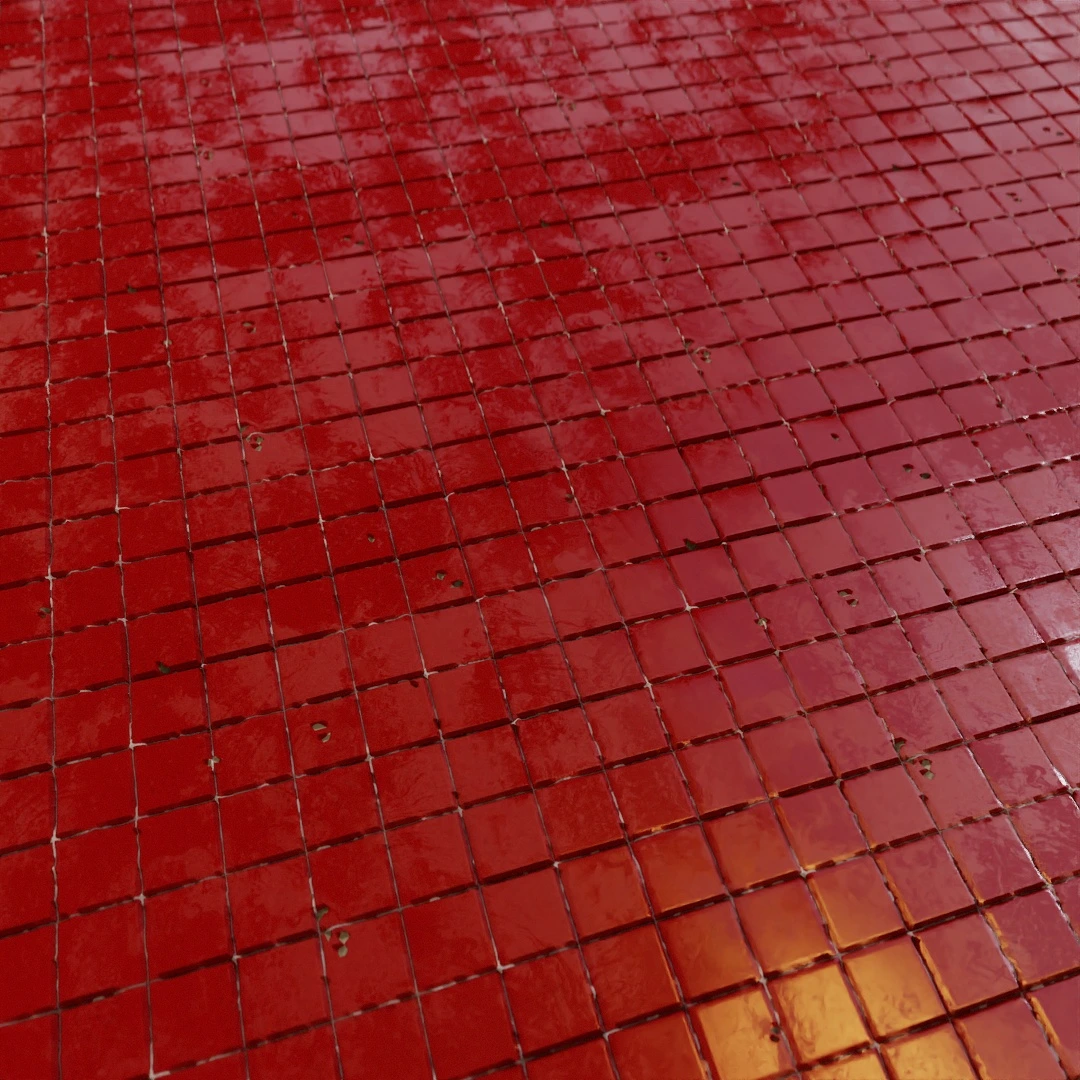 Crimson Mosaic Gloss Texture