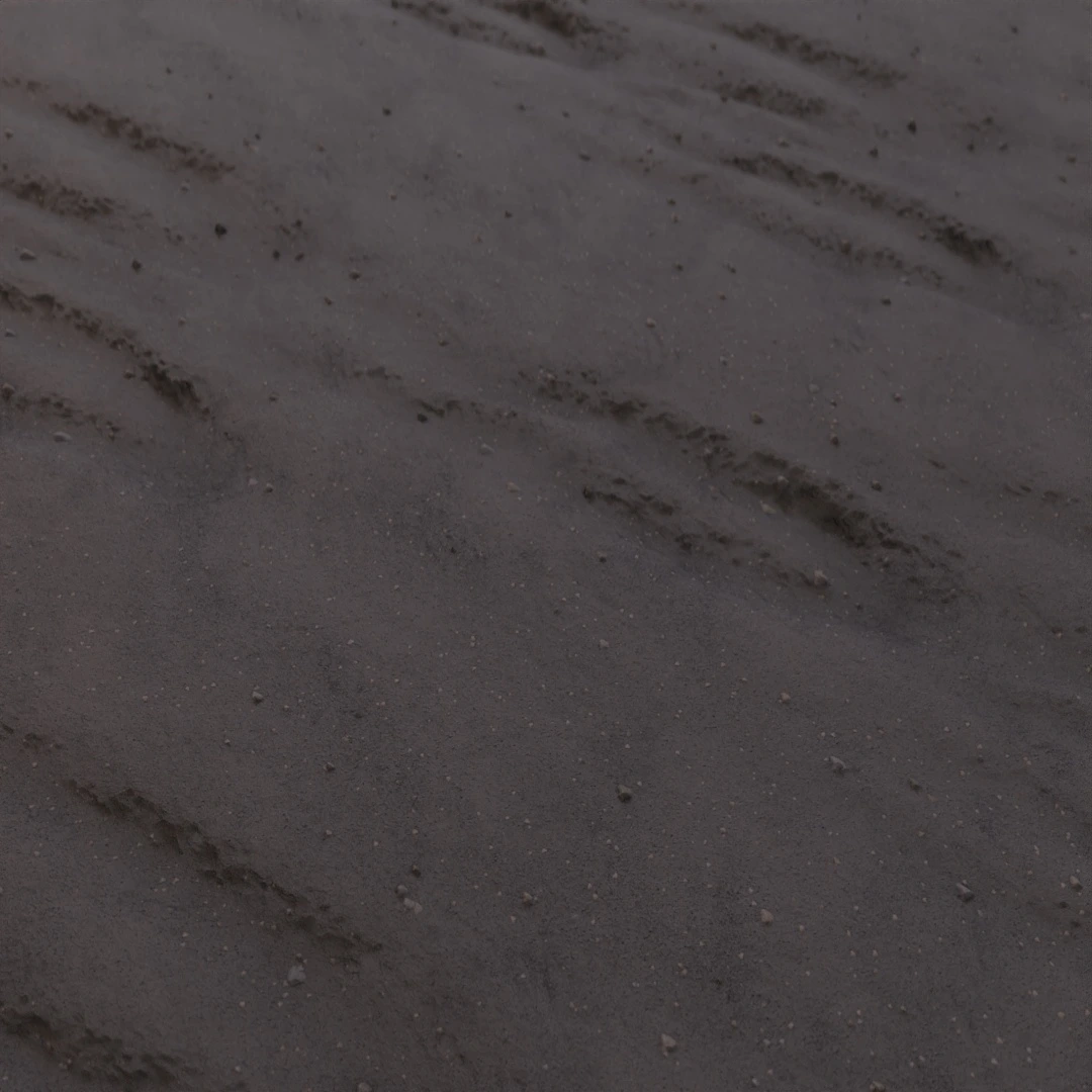 Dark Rippled Shoreline Sand Texture