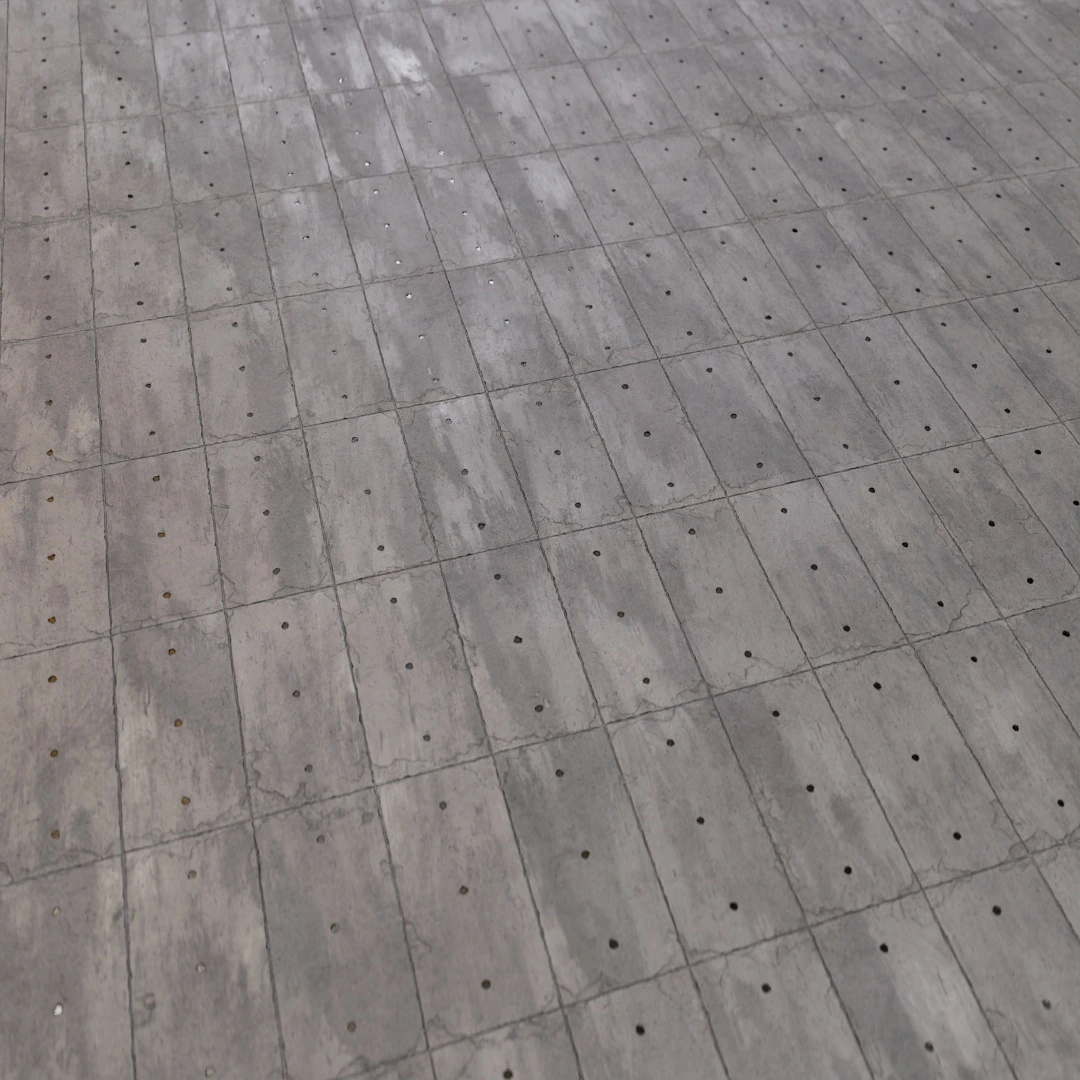 Dirty Weathered Vertical Grey Concrete Panel Texture