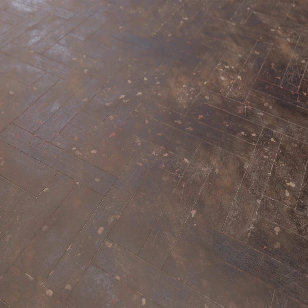 Distressed Herringbone Parquet Texture