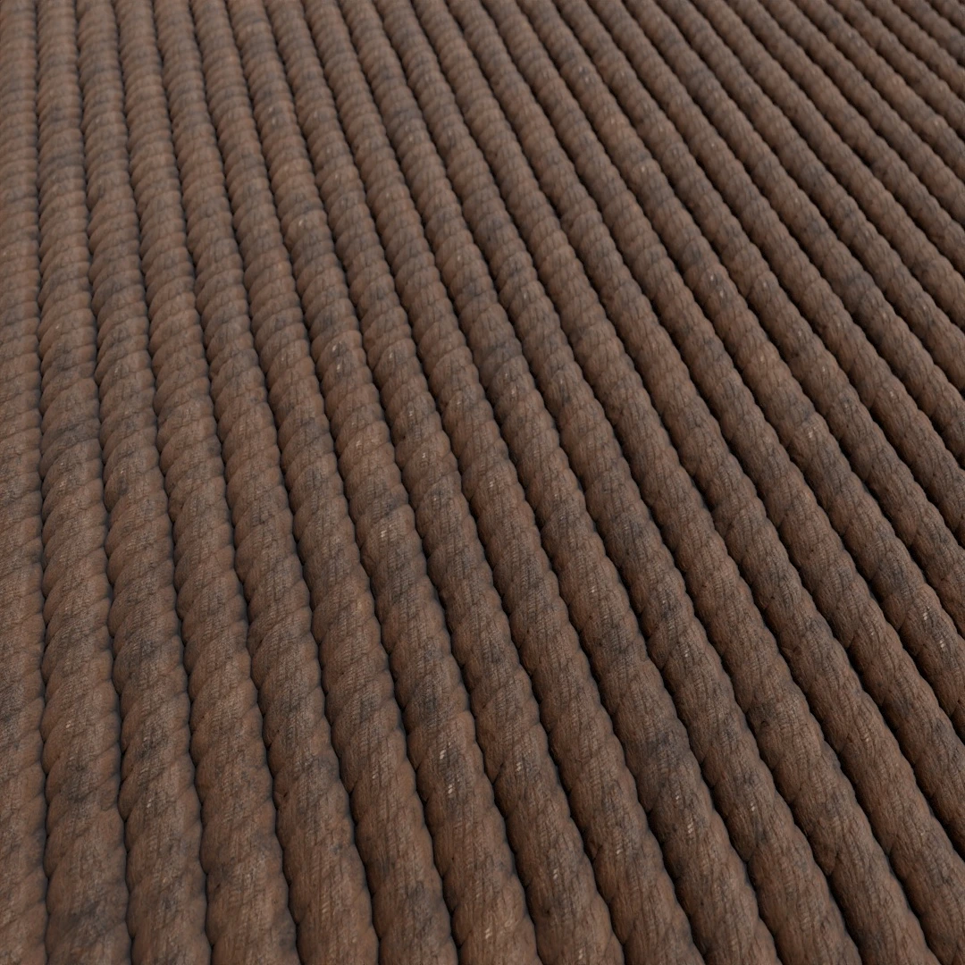 Earthy Brown Worn Rope Texture