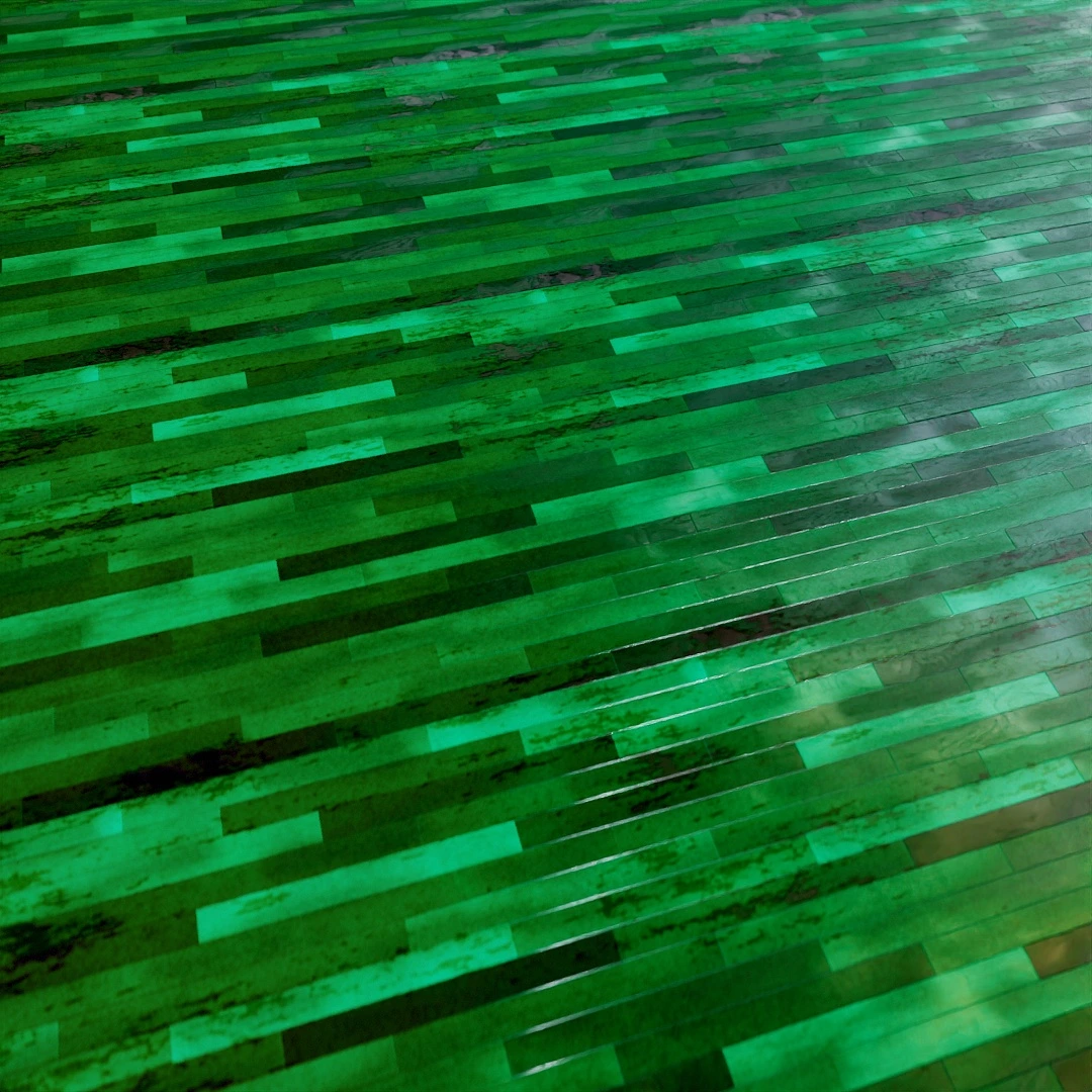 Emerald Ash Herringbone Parquet Floor Texture