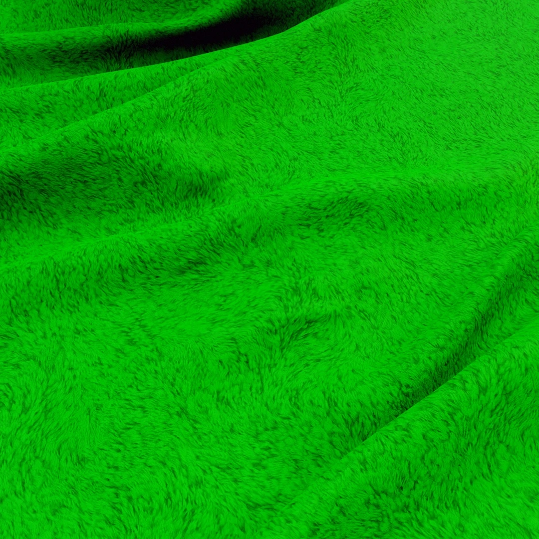 Emerald Coarse Faux Fur Texture