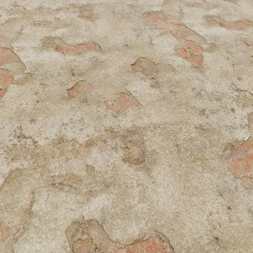 Flaked Retaining Concrete Wall Texture