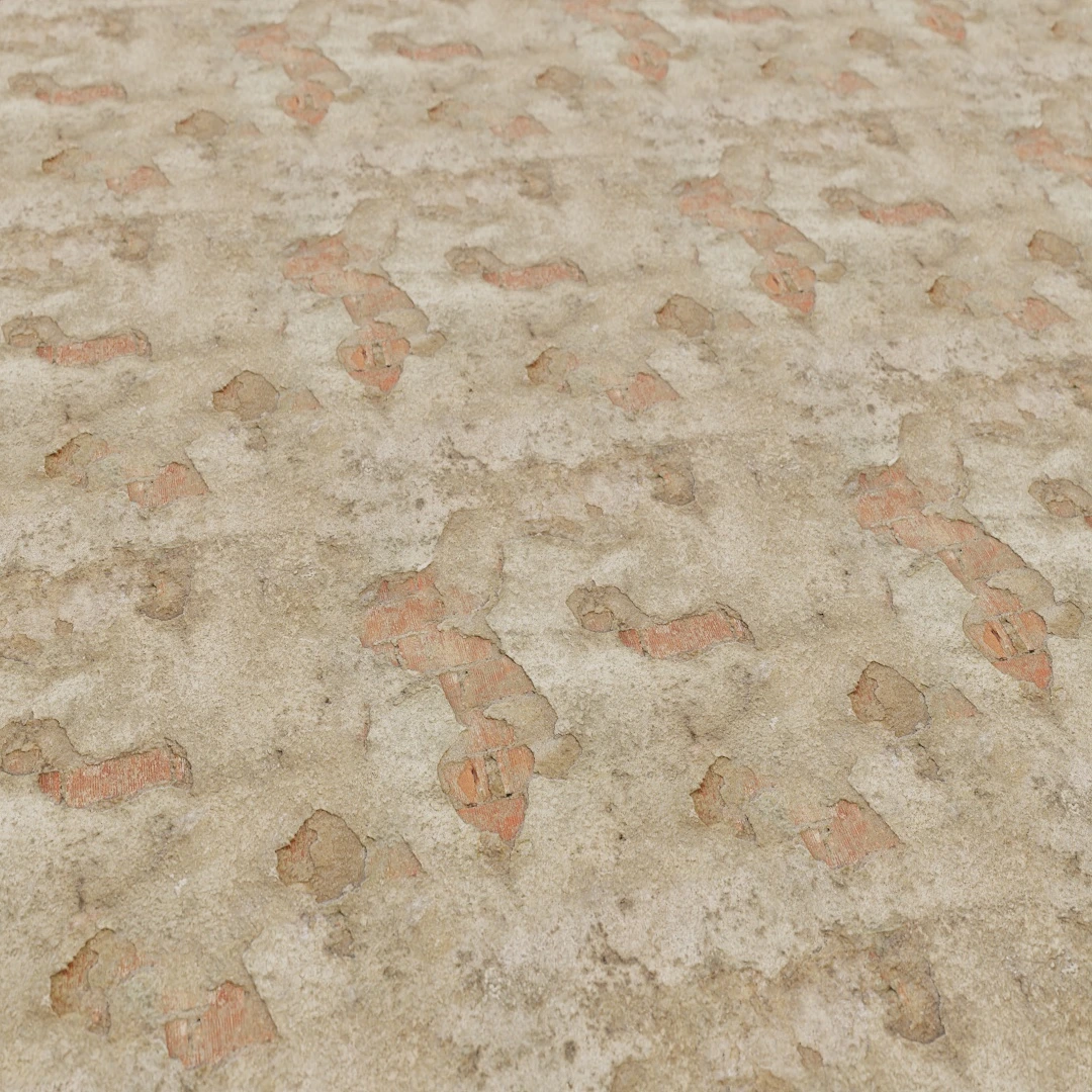 Flaked Retaining Concrete Wall Texture