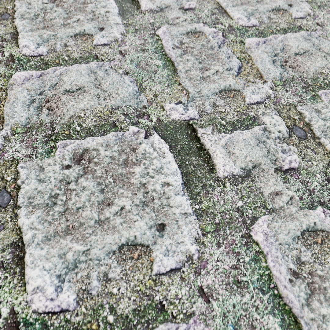 Free Aged Cobblestone Moss Texture