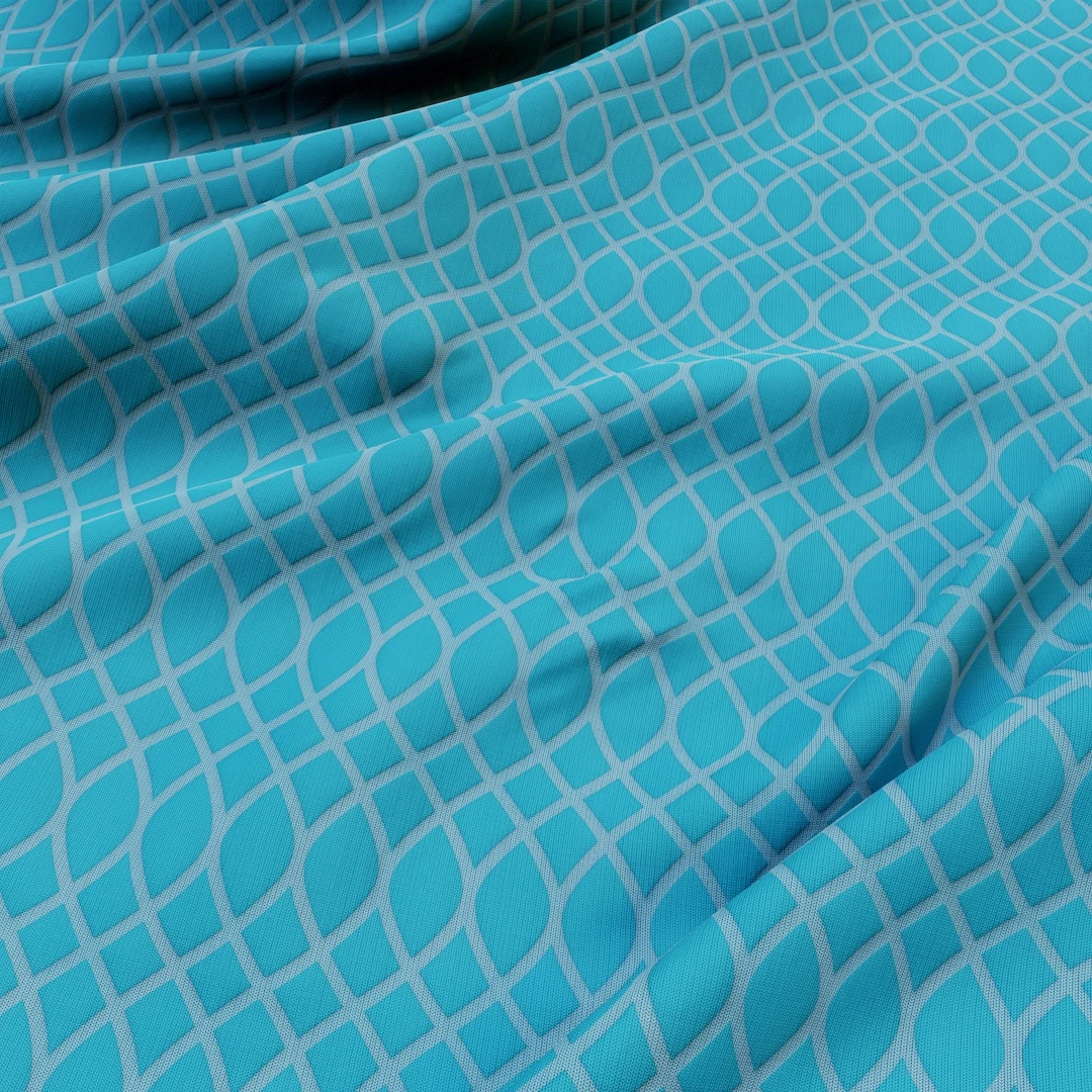 Free Aqua Geometric Sponge Fabric Texture