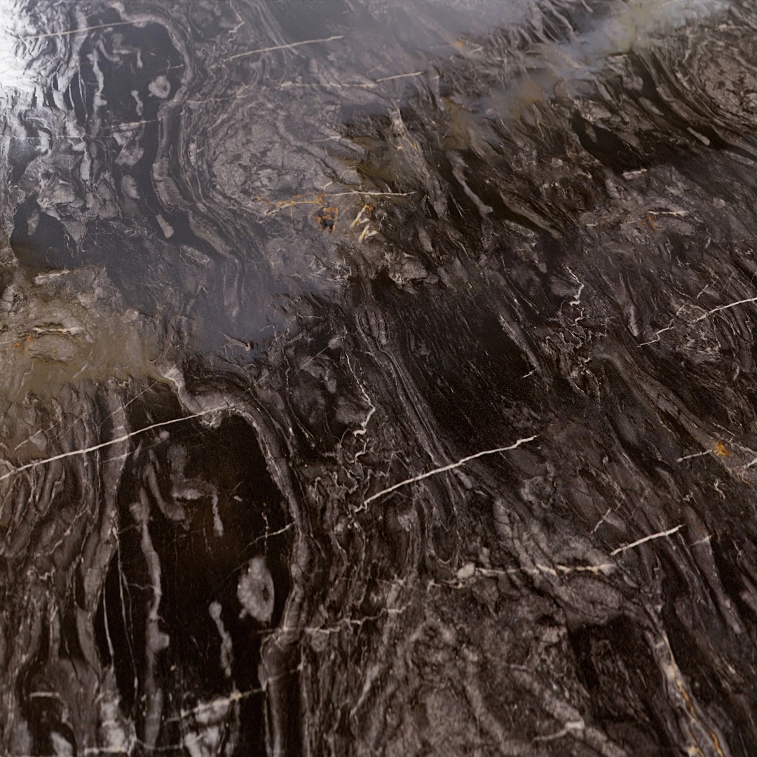 Free Black Dark River Marble Texture