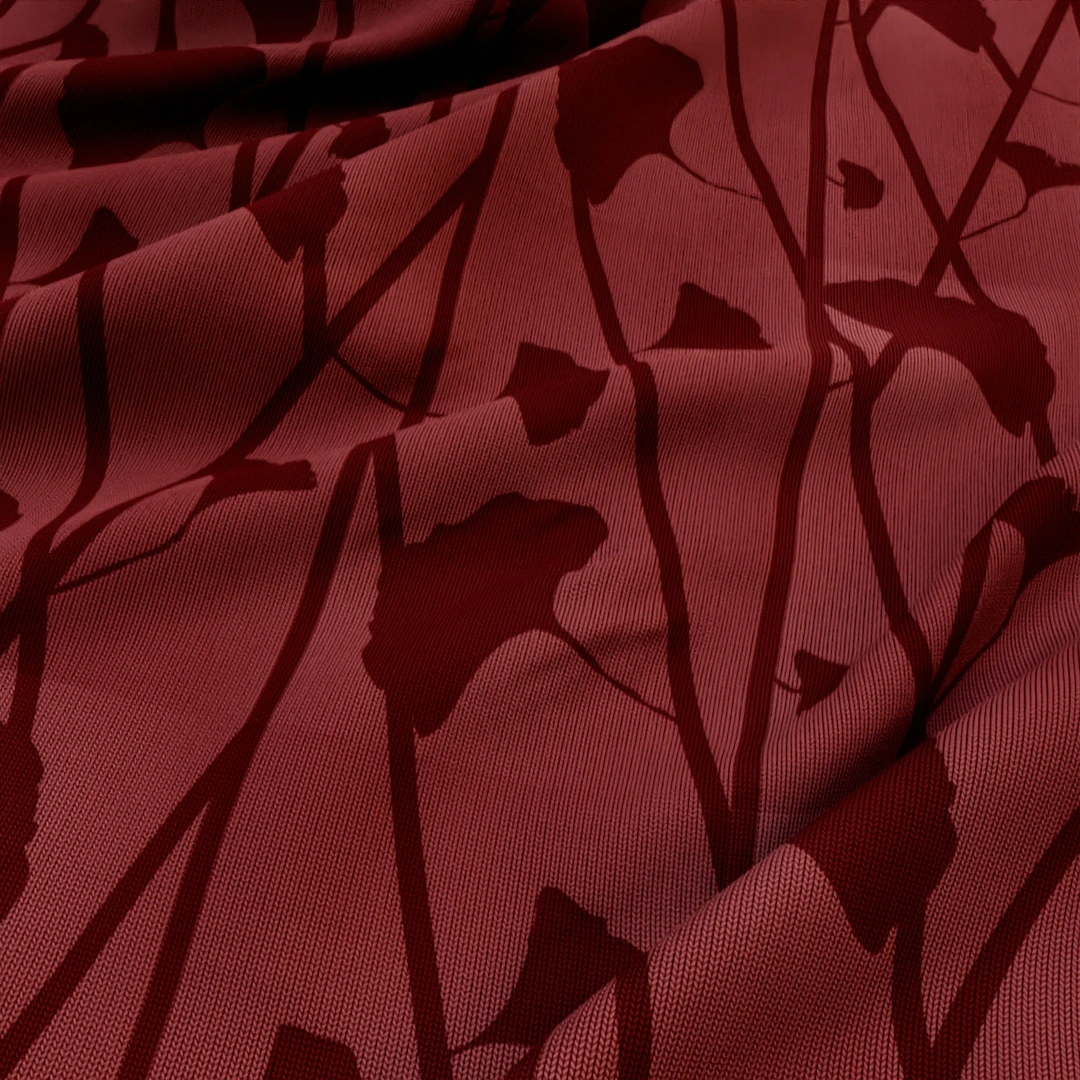Free Bloom Silhouette Satin Texture